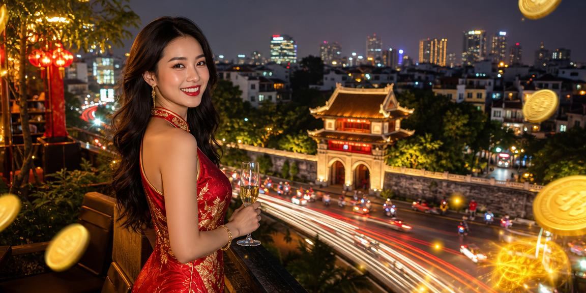 Bảng đèn neon phản ánh văn hóa cá cược thể thao sôi động về đêm tại Hà Nội