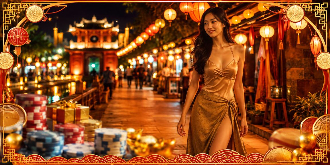 Không khí sôi động tại chợ đêm Hà Nội kết hợp với trải nghiệm cá cược thể thao trực tuyến