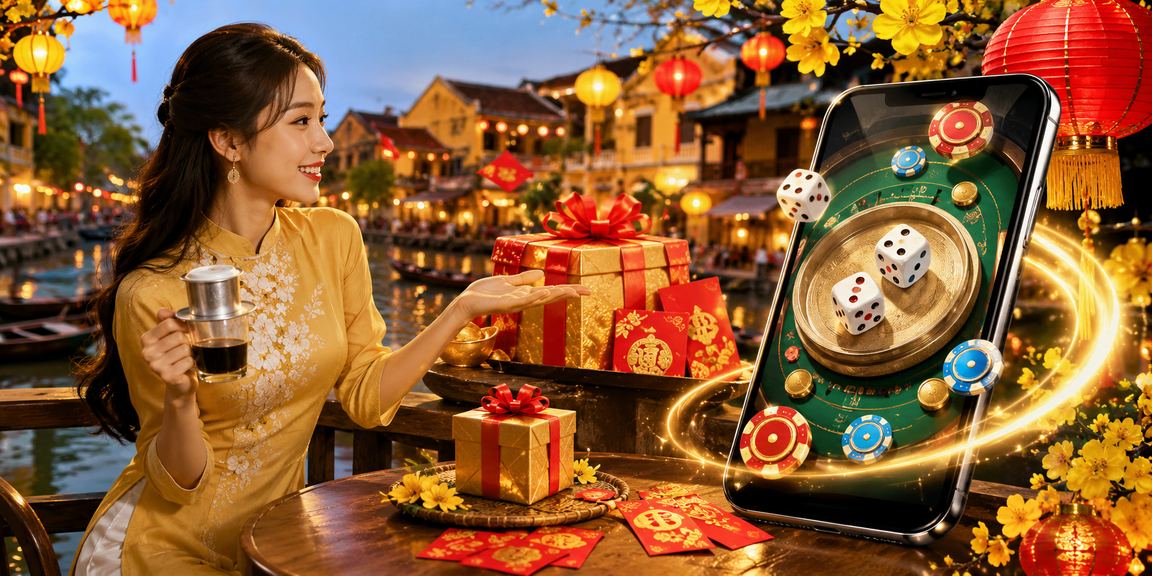Người chơi trải nghiệm cược xí ngầu tại Hội An, Việt Nam