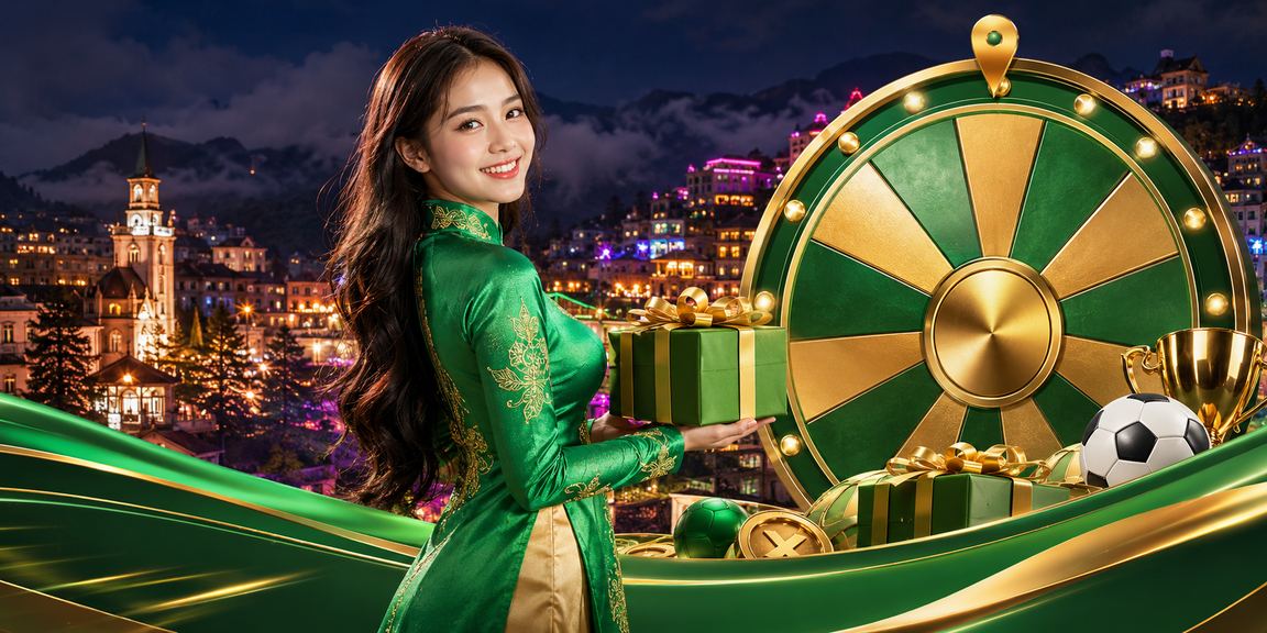 Người phụ nữ trong trang phục áo dài tại Sapa tham gia trò chơi roulette có trách nhiệm